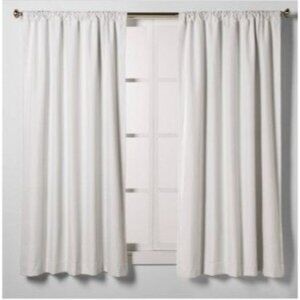 Room Essentials Room Darkening Heathered Window Curtain Panel White 42" x 84"